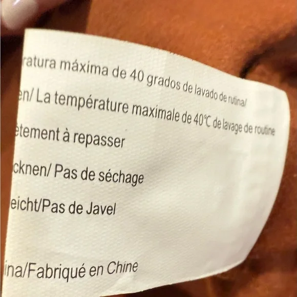 Hotouch Jacket Brushed Flannel Cropped Shacket Brown Size Small Western Boho NWT - Picture 9 of 10